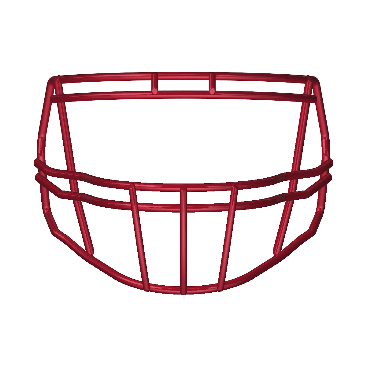 Riddell S2BD-HS4 red football helmet faceguard compatible with Speed and Victor-I helmets