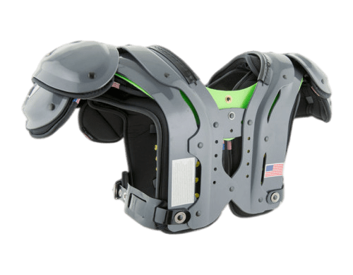 X-Tech X2 Shoulder Pad with lightweight, breathable design and XRD foam padding for enhanced football player protection.