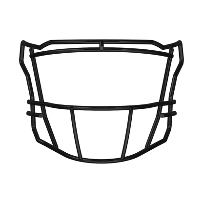Riddell SF-2BD-SW black facemask for SpeedFlex helmets with thinner bars and wide vision designed for quarterback and wide receiver positions