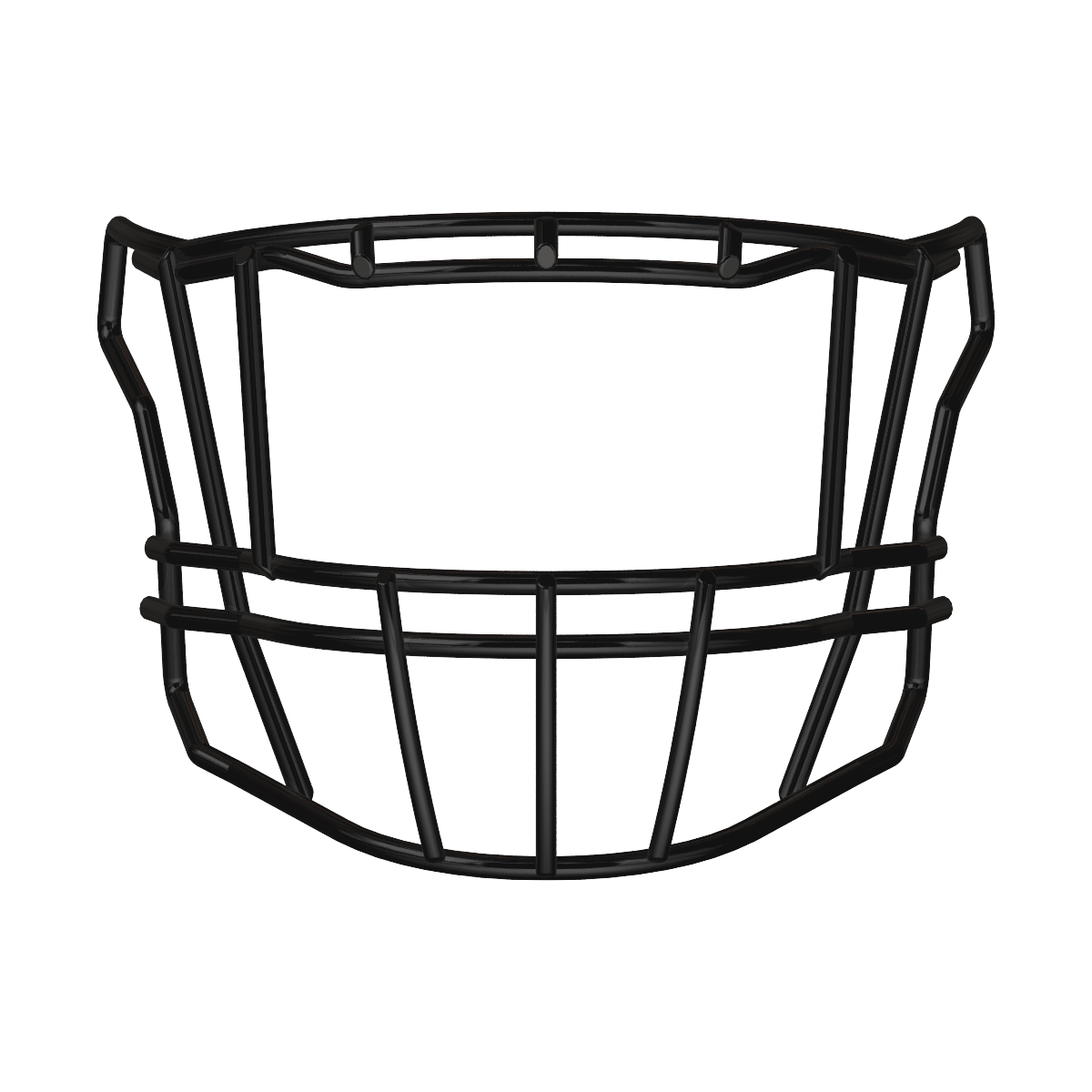 Riddell SF-2EG-II-HD black football faceguard compatible with SpeedFlex helmets for multiple positions