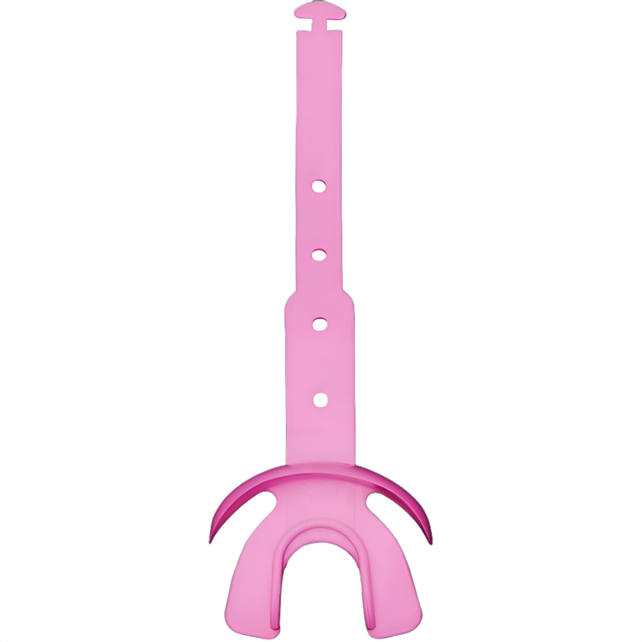 Pink Reyrr Hypervent Mouthguard with adjustable strap for advanced breathability and lip protection in sports