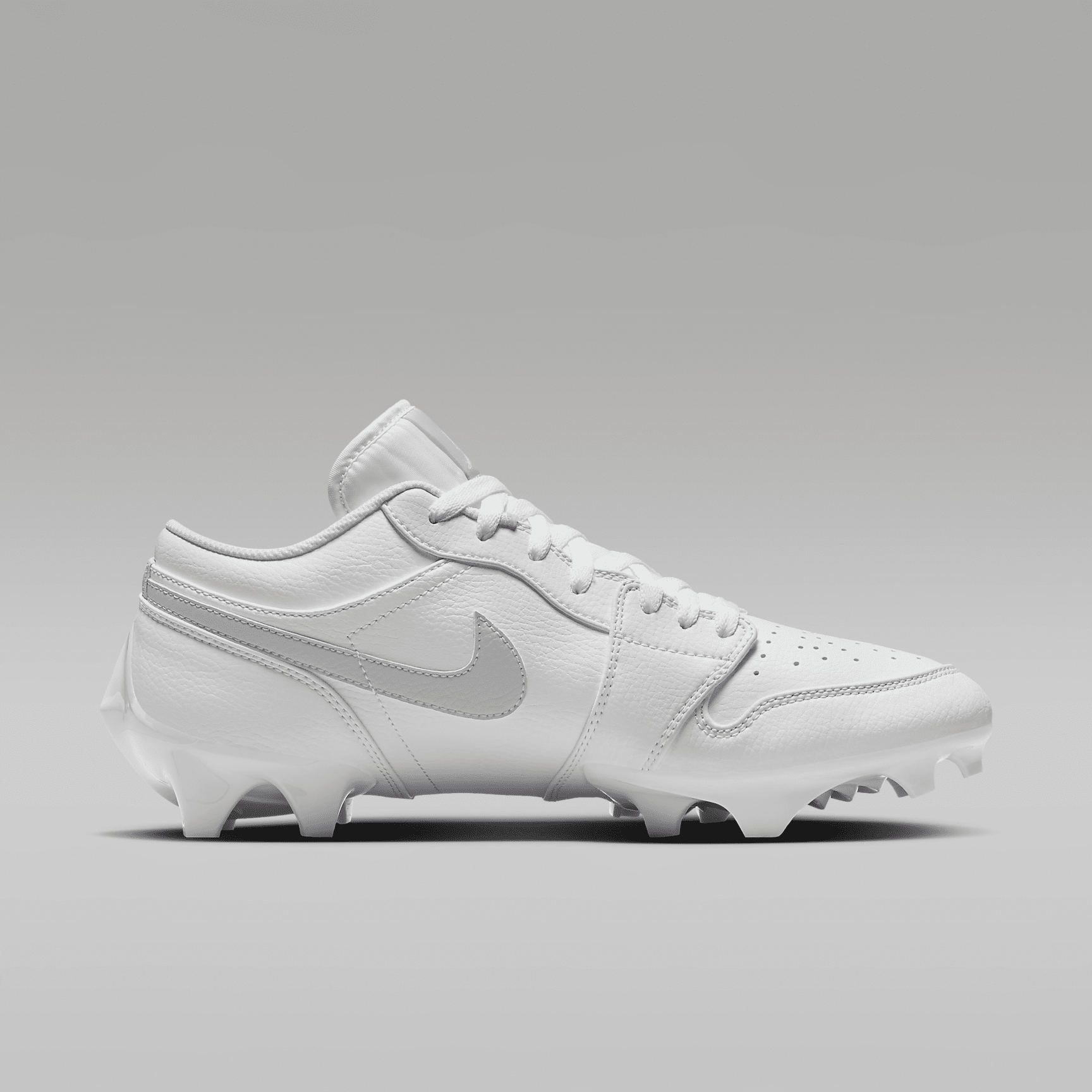 Jordan 1 Low TD — White/Grey Fog, side view