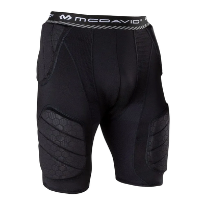 McDavid Rival 5-Piece padded compression girdle with integrated protective foam panels and breathable fabric for football and contact sports.
