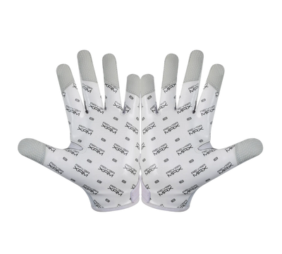 IB MAX Floorball Goalie Practice Gloves with silicone grip and leather fingertips for durability and control, featuring breathable comfort and Reyrr MAX branding.