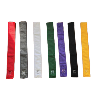 Long and slim Reyrr Gameday Towel Skill football towels in multiple colors with velcro and belt loop for easy attachment, made of high-quality microfiber.