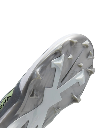 Nike Alpha Menace 4 Pro football cleat with durable, breathable upper and aggressive studded sole for traction