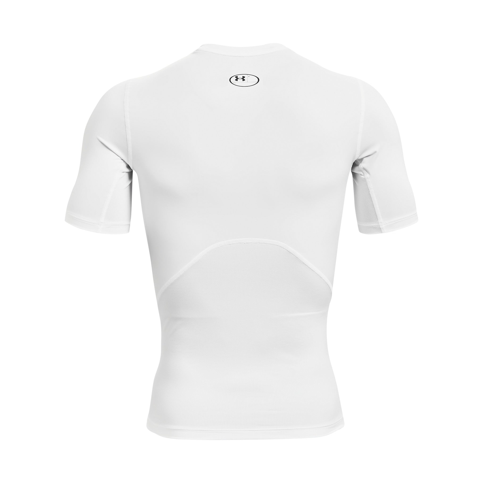 UA HeatGear Men's Compression Short Sleeve - White, back