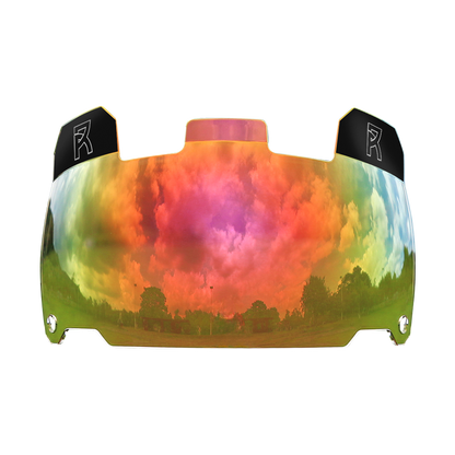 Reyrr VISION ROSE GOLD football visor with anti-fog, scratch-resistant rose gold tinted shield and quick release system.
