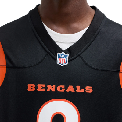 Bengals orange stripe Game Jersey detail