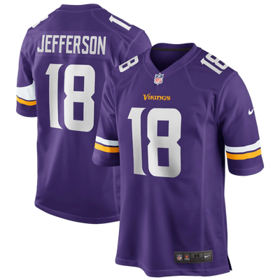 Justin Jefferson Vikings Game Jersey back