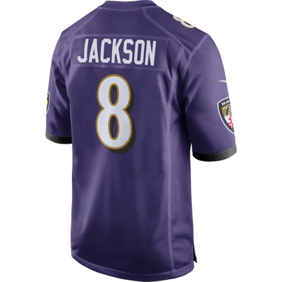 Jackson Ravens purple jersey front view