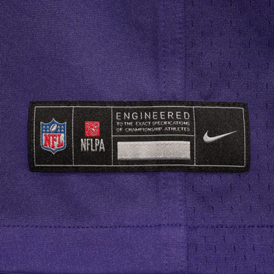 Ravens Nike Game Jersey sleeve branding