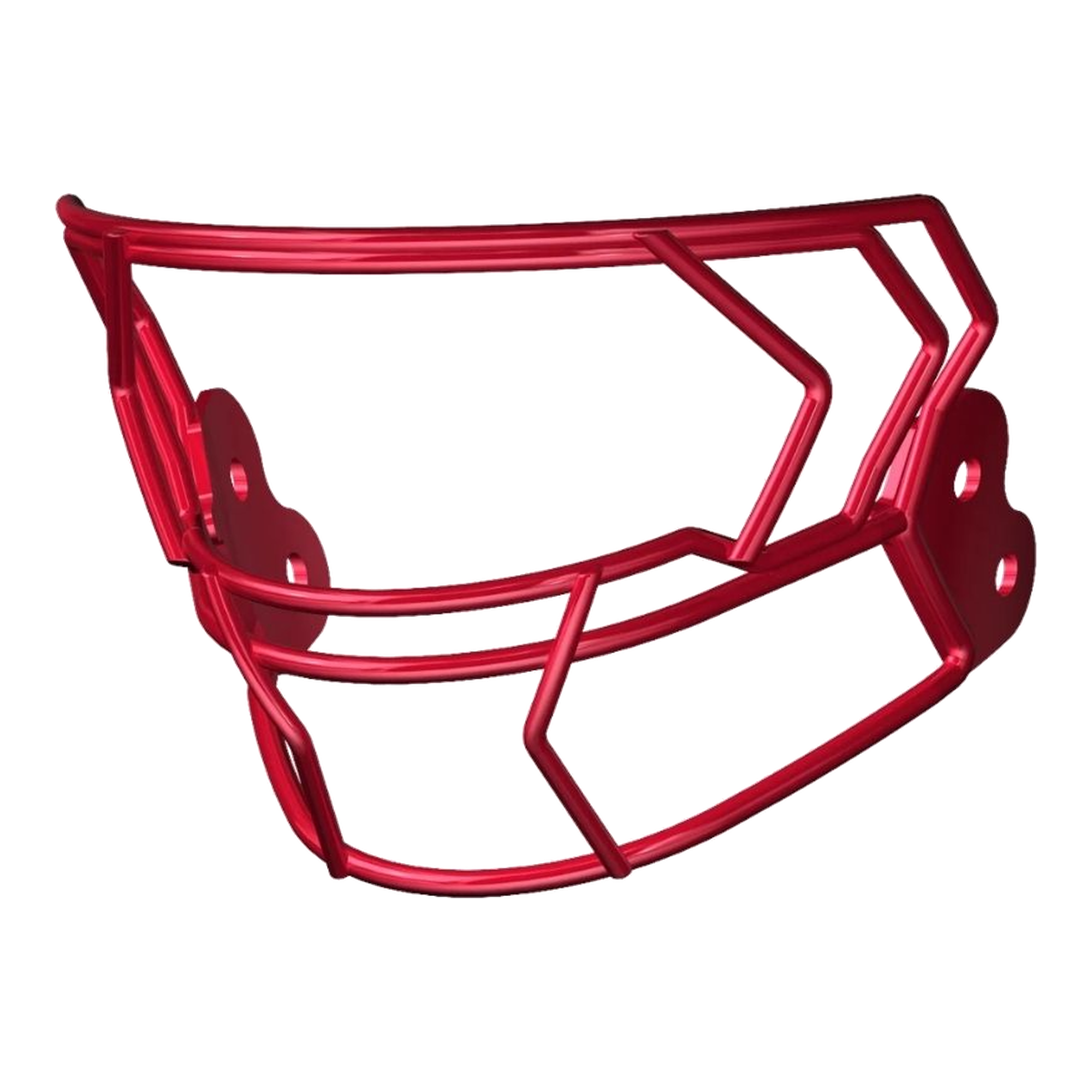 Riddell AXIOM Facemask W-2EG-HP-S in Scarlet (Red), view 2