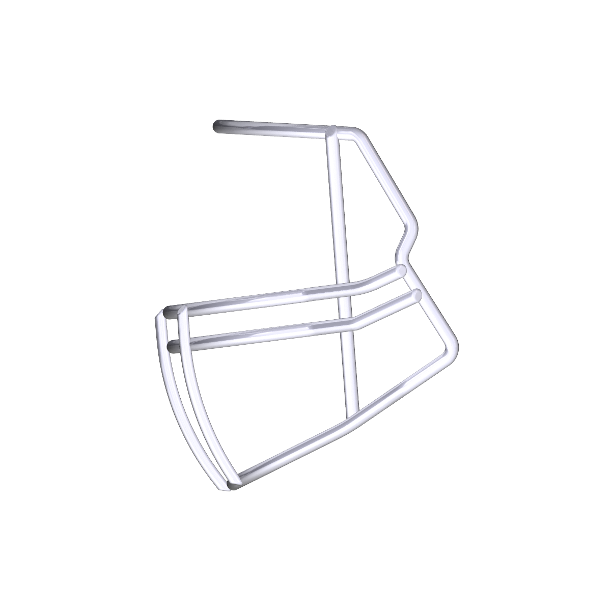 Riddell S2B-HS4 football helmet facemask in white steel wire design