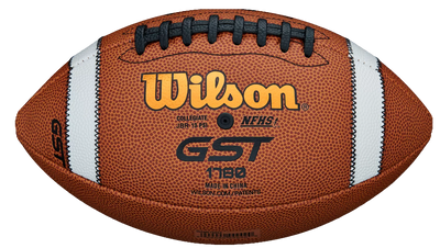 Wilson GST TDS Composite football with durable composite leather cover and double white grip stripes for improved control.