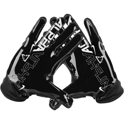 Nike Superbad 6.0 black football gloves with Magnigrip palms and adjustable cuffs for improved grip and comfort